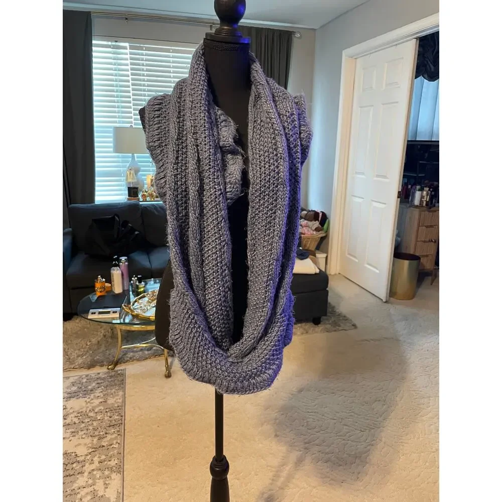 Lot of 2 Cozy Winter Scarves Soft Cold Weather Accessories